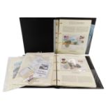 Westminster Mint The History of World War II coin cover collection, in two folders.