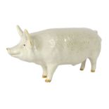 A Beswick Champion Wall 53 Sow, 7cm high, boxed.
