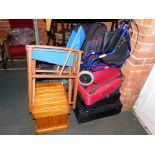 Household effects, including director's chair, cases, wooden box, etc. (6)