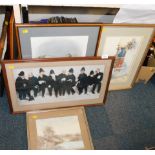 A small group of prints, comprising one After Lawson Wood, of policeman, another After Douglas E Wes