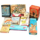 Mid century Home Essentials, all boxed or packaged, comprising a set of Osram Christmas lights, a Be