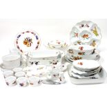 A group of Royal Worcester Evesham pattern dinner and table wares, including scallop shell pattern d