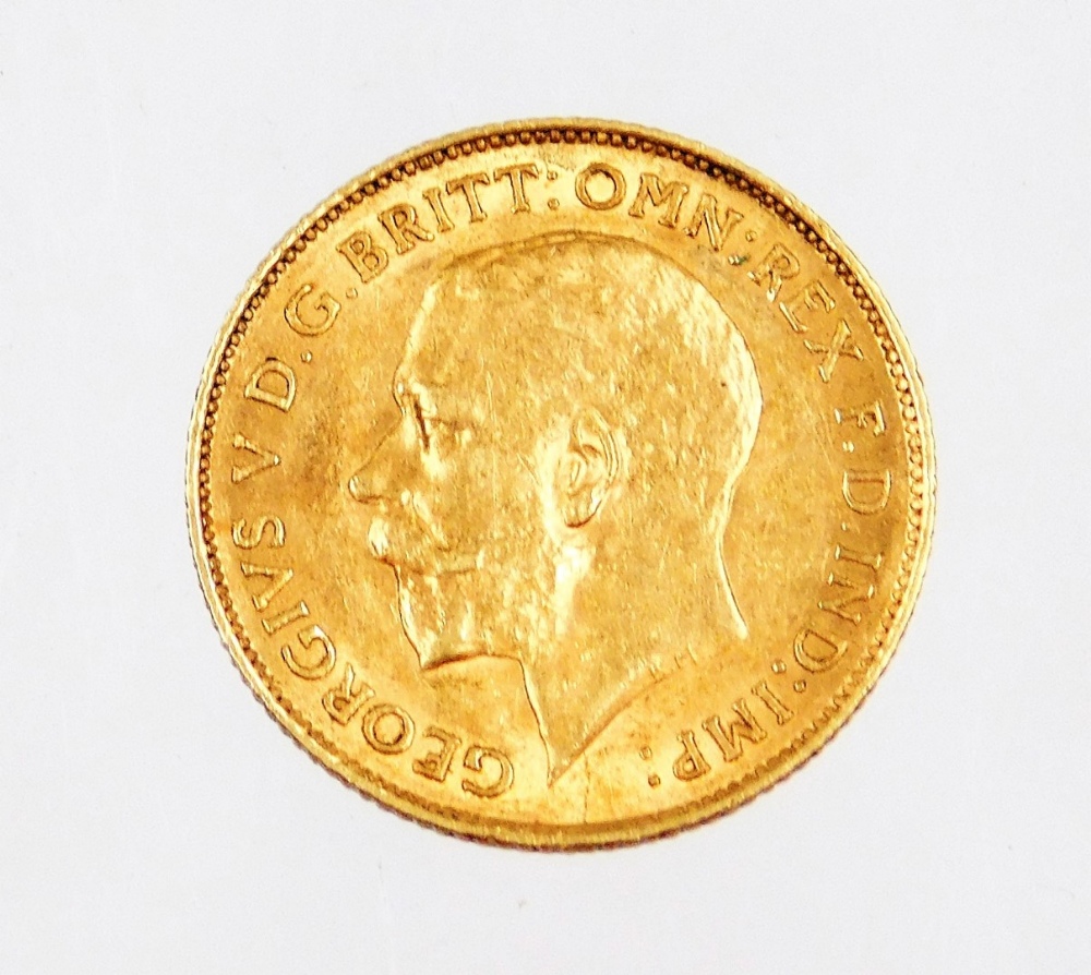 A George V gold half sovereign 1913, 4.0g. - Image 2 of 2