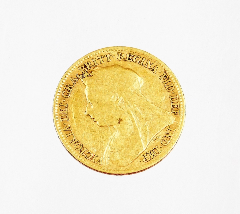 A Queen Victoria gold Diamond Jubilee half sovereign 1897, 4.0g. - Image 2 of 2