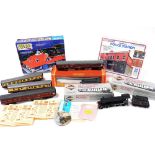 Hornby and other OO gauge railway, including a British Rail locomotive, black livery, 4-6-0, 61572,