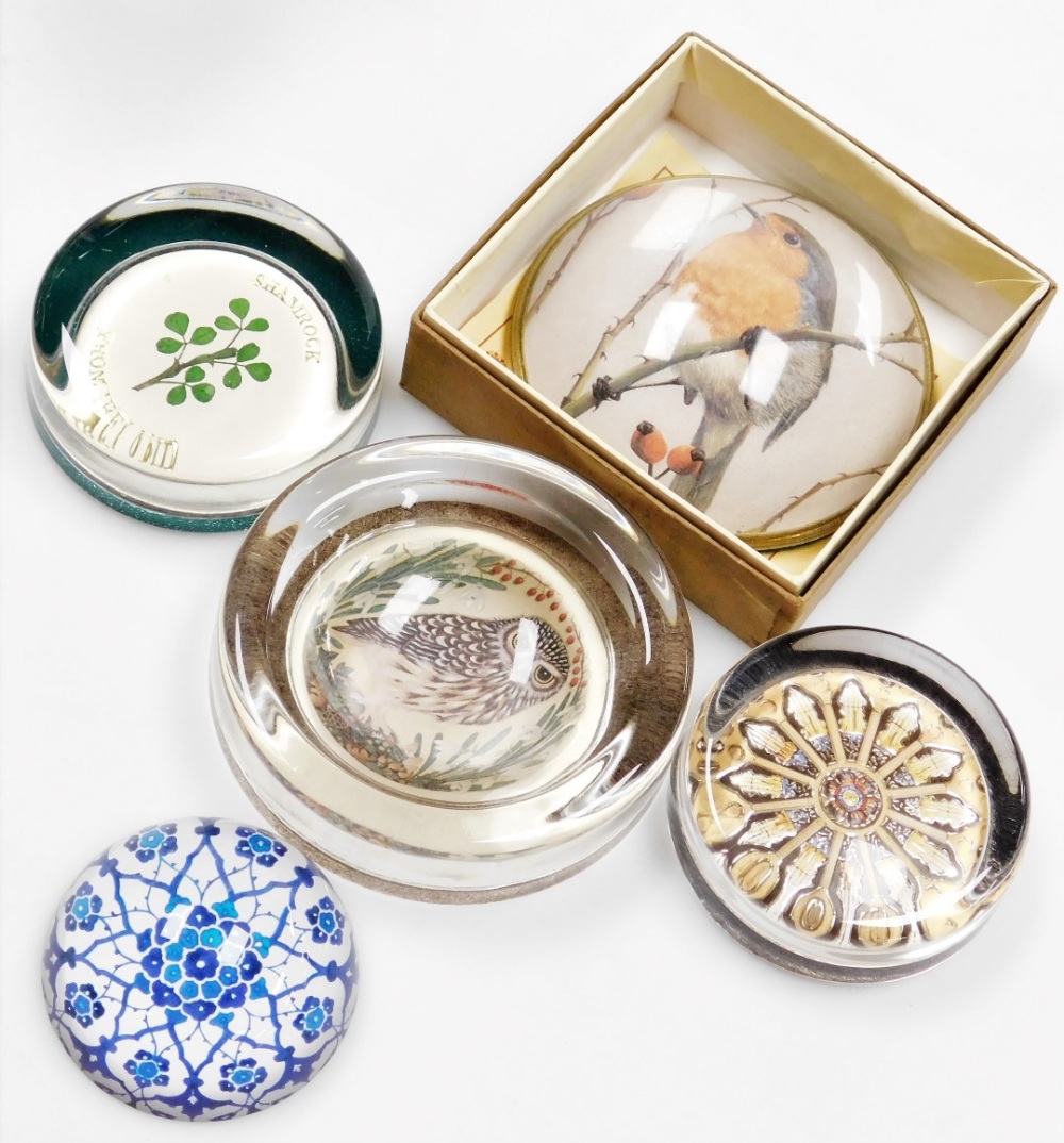 A group of glass paperweights, to include a Caithness Fizz Bomb paperweight, decorated with a multi- - Image 2 of 3