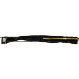 A Hardy's Swing tip 8ft9" two piece carbon fibre ledger coarse fishing rod, with bag.
