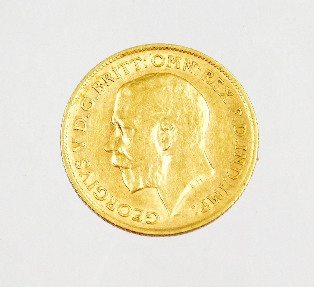 A George V gold half sovereign 1911, 4.0g. - Image 2 of 2