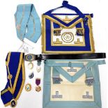 Masonic jewels and regalia, including a silver Royal Masonic Benevolent Institution 1940 jewel, Dori