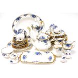 A Royal Albert porcelain Moonlight Rose pattern part dinner tea and coffee service, some seconds, co