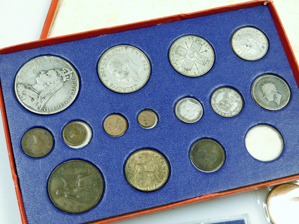 George IV and later silver and copper coinage, including Queen Victoria crowns 1889 and 1890, young - Image 4 of 5