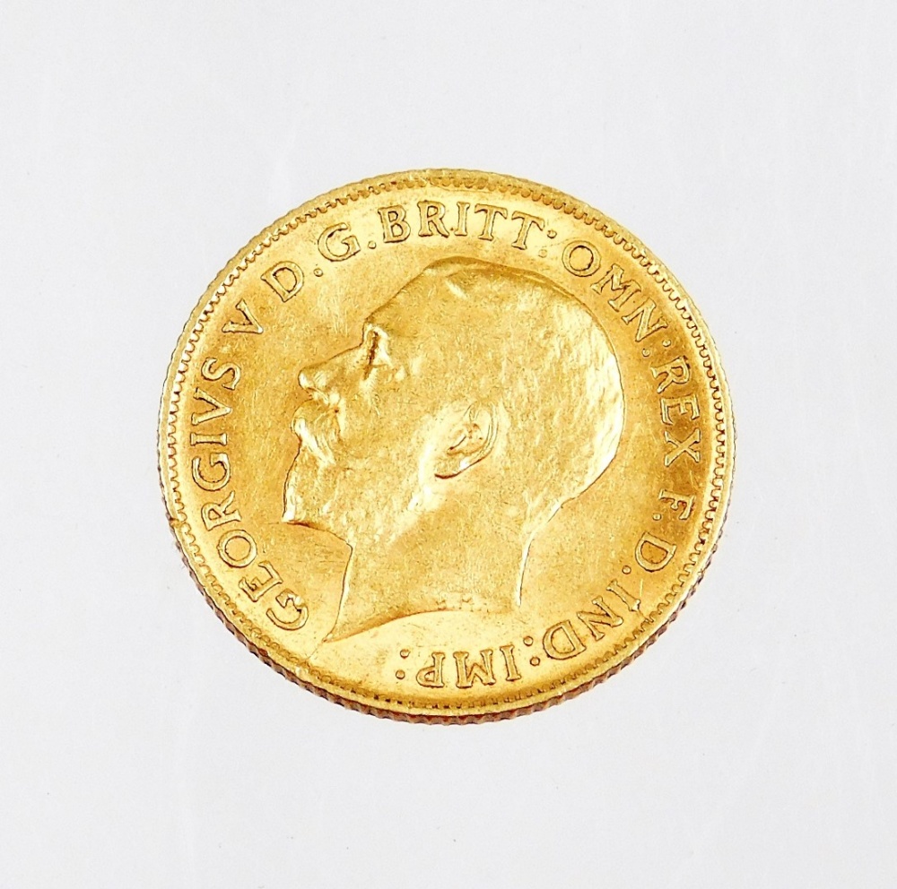 A George V gold half sovereign 1912, 4.0g. - Image 2 of 2