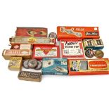 Mid century Home Essentials, all boxed or packaged, including a home shoe stretcher, Atomic weather