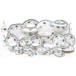 A Spode Trapnell Sprays pattern porcelain part tea service, comprising four bread and cake plates, b