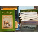 A group of The Arab Horse Society News Magazines, dates to include 1992, 1986, 1987, etc. (1 box)