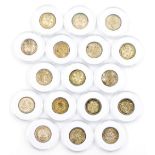 Silver and other threepence coins, to include 1912 (2), 1916, 1917, 1920, 1922, 1905, 1907, 1937, 19