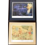 After John Harrold. Two Rupert The Bear prints, Tales From Long Ago, limited edition number 223/300