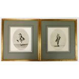 A pair of 18thC engravings by R Rushbrook, of Mr Garrick in the character of Leon, Rule A Wife and H