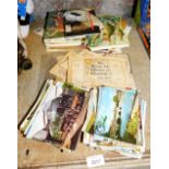 Various cigarette and tea cards, to include Brooke Bond, Fresh Water Fish, British Costume, Asia Wil