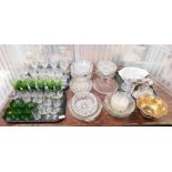 A quantity of glassware, to include Stewart Crystal wine glasses, decanters, Stewart Crystal cut gla