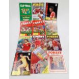 A group of Nottingham Forest football programmes, to include Nottingham Forest v Southampton Saturda