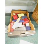 Various vacant jewellery boxes, (a large quantity).