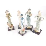 A set of five Florence Giuseppe Armani figures, to include Poppy, 24cm high (5).