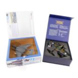 Diecast aircraft, 1:72 scale, comprising Oxford Avro Anson MKI N9732 500 Sqn RAF Detling, and a