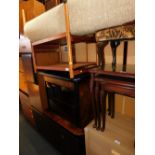 Sundry furniture, to include sideboard, trolley, rug, stool, etc. (5)