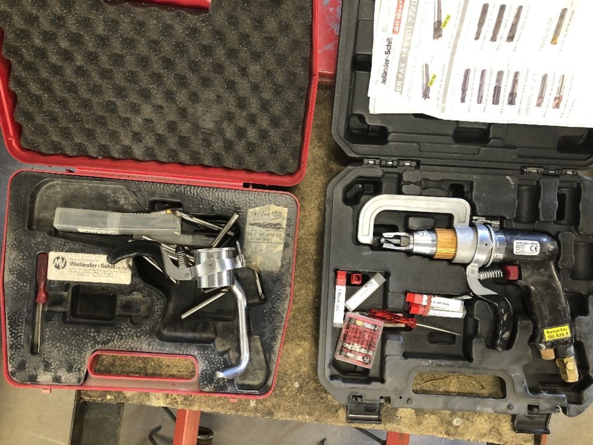 A Vario spot weld drill and spares.