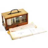 A late 19thC French mahogany cased barograph, by Richard Freres of Paris, together with Negretti & Z