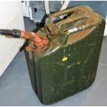 A green Emtal 20L jerry can.