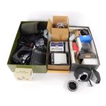 A group of Leica and Leitz and other accessories, comprising Leica Oubio, Metabones, lens covers, co