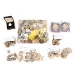 Miscellaneous coinage, TSB Savings Bank collectors coins, Winston Churchill crowns, sixpence pieces,