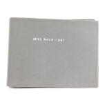 A Milk Race cycling 1967 black and white photograph album, including photographs of the riders. Prov
