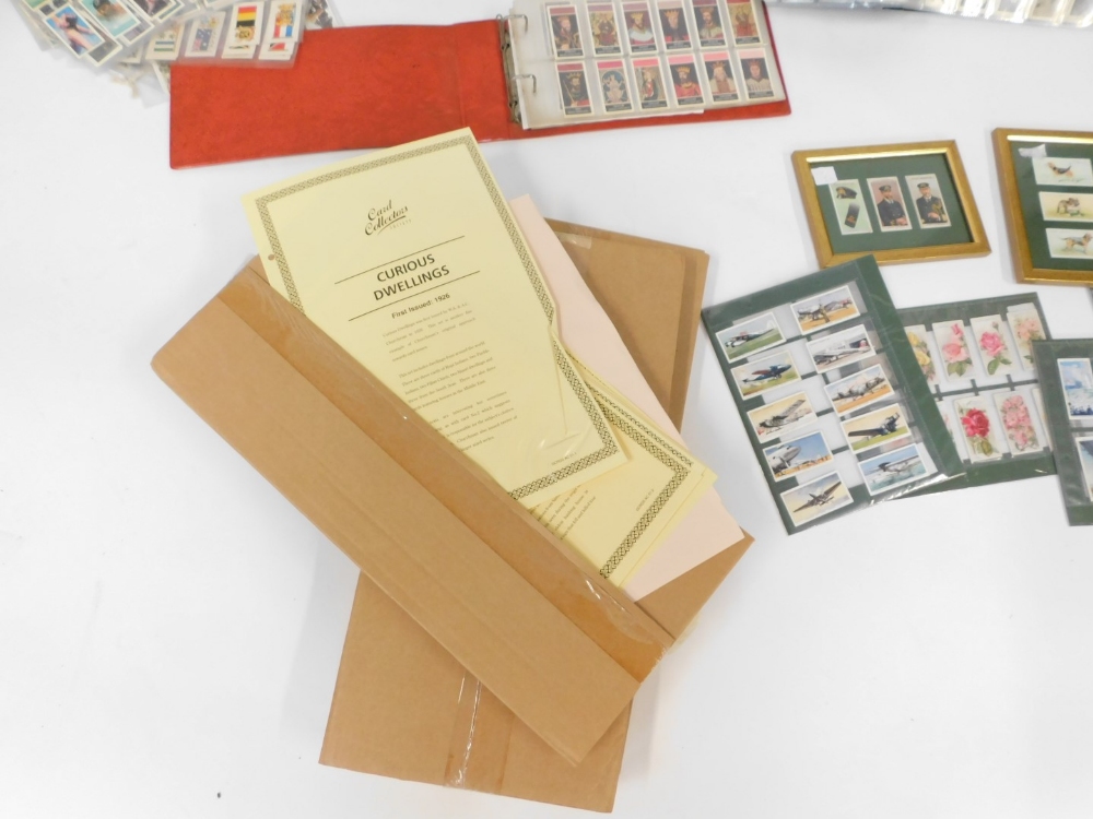Cigarette trade and tea cards, comprising a box of loose cards, five framed examples, various albums - Image 6 of 6