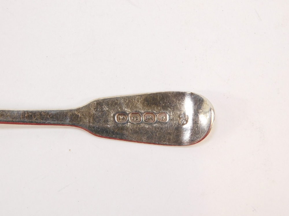 Six silver teasponns, five George IV Old English pattern teaspoons, four only marked London 1822, th - Image 3 of 3