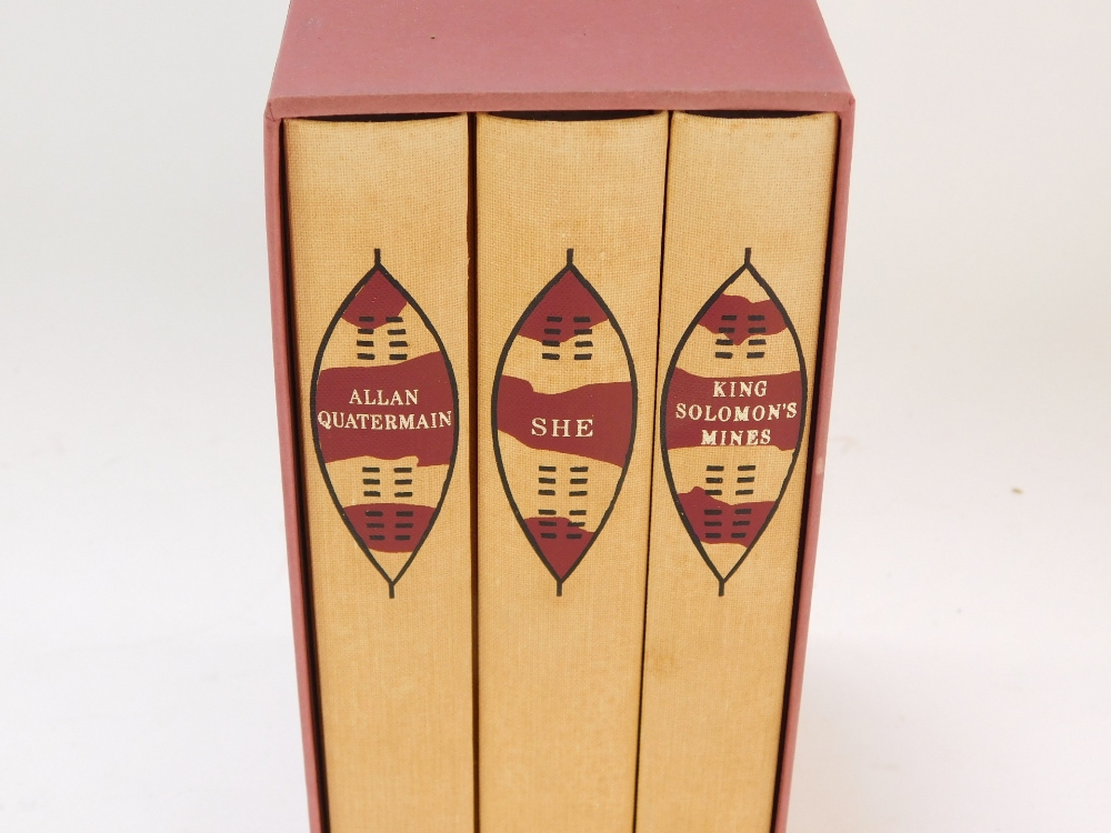 Folio Society. The H Rider Haggard African Adventures Series, three books in presentation case. - Image 2 of 3