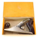 A Stanley No 4 wood plane, boxed.