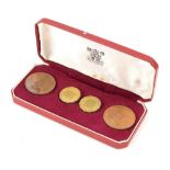 A Jersey 1964 cased proof coin set, boxed.