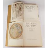 E W Tristram. English Medieval Wall Painting, plate book, dated 1950, and a further volume dated 19