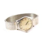 A 1950s gent's Omega automatic wristwatch, with silver colour dial, automatic movement, inscribed R