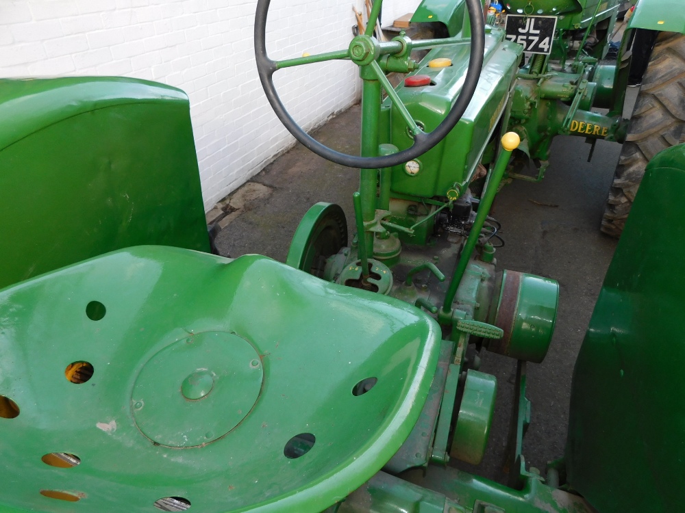 A 1941 John Deere Agricultural Tractor, registration JE 6347, diesel, first registered 31/12/1941, V - Image 4 of 7