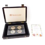 Westminster Mint The Coronation Jubilee photographic four coin set.