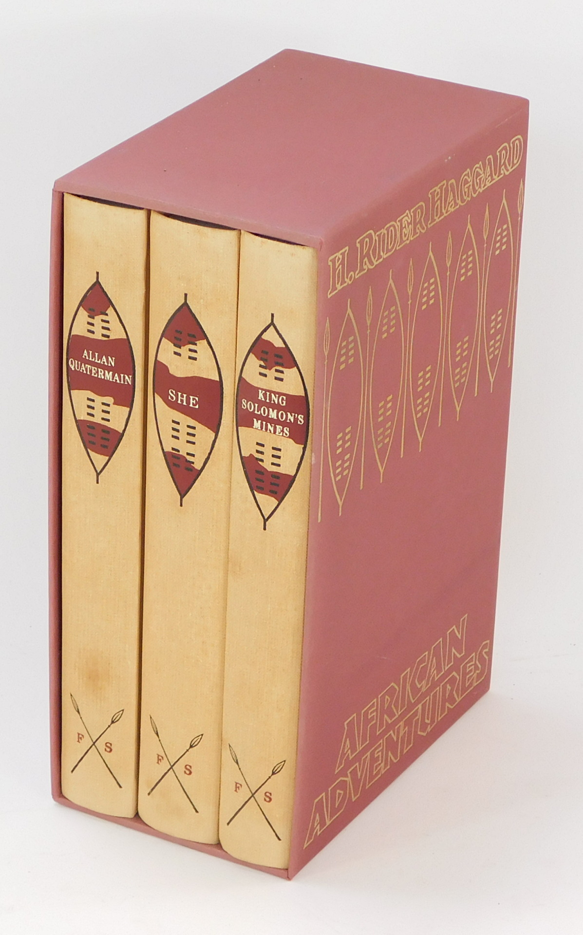 Folio Society. The H Rider Haggard African Adventures Series, three books in presentation case.