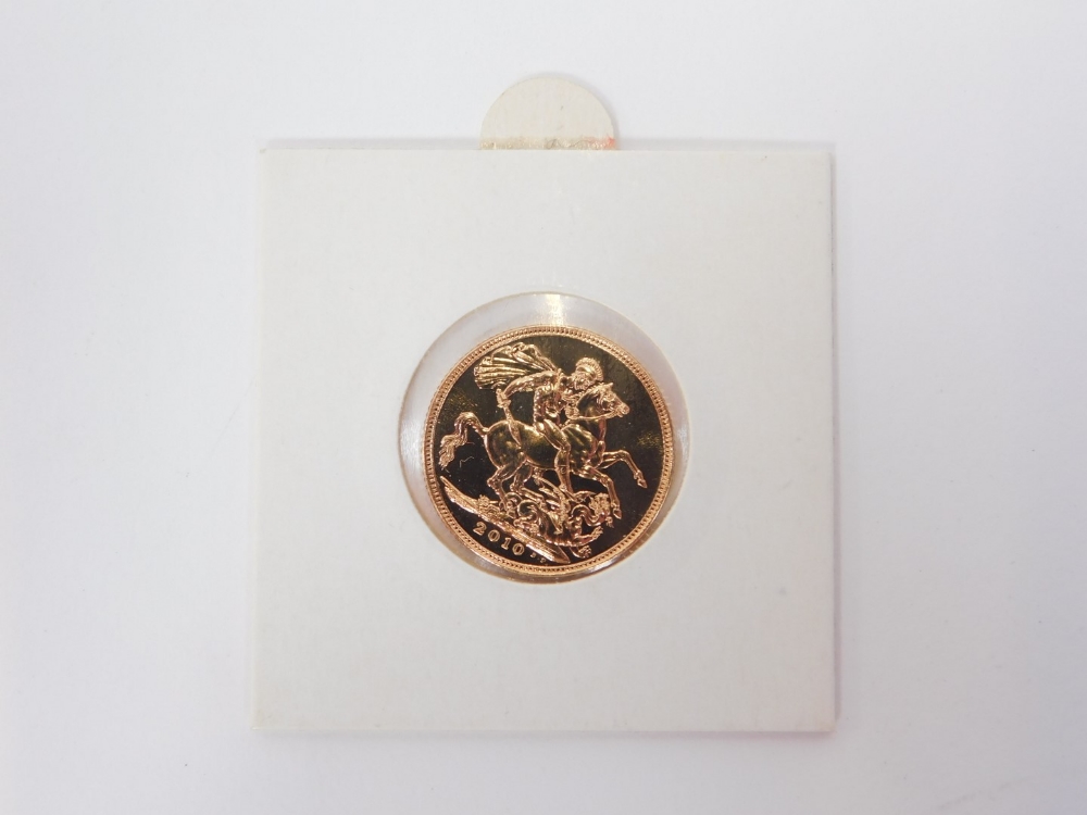 An Elizabeth II full gold sovereign, dated 2010. - Image 2 of 2