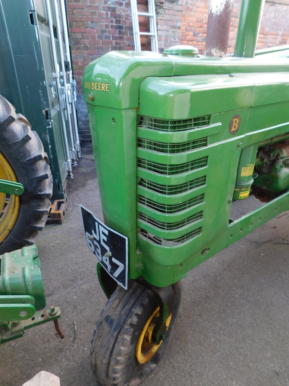 A 1941 John Deere Agricultural Tractor, registration JE 6347, diesel, first registered 31/12/1941, V - Image 6 of 7