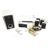 A Sony DVD home theatre system, DAV-DZ110/DZ11/DZ410, with speaker, 30cm high, etc. (a quantity)