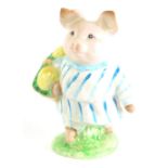 A Beswick Beatrix Potter figure Little Pig Robinson, gold oval back stamp, 10cm high.