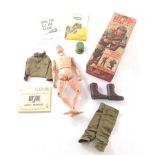 A Hasbro GI Joe action figure, with articulated limbs and clothing, 25cm high, with paperwork. (part